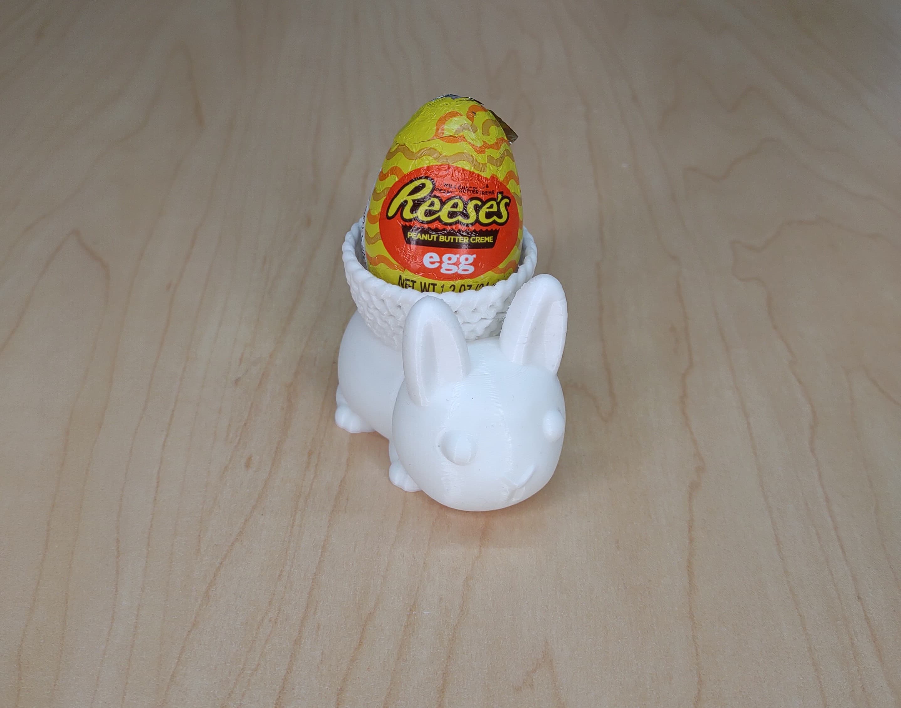 Easter Bunny with Basket 3d model