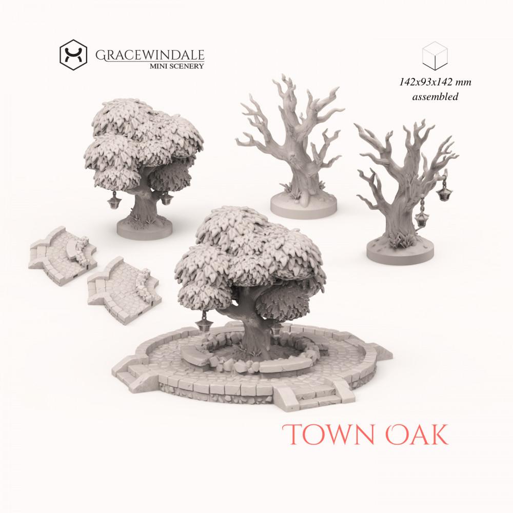 Town Oak 3d model