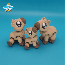 Cute Furry Capybara 3d model