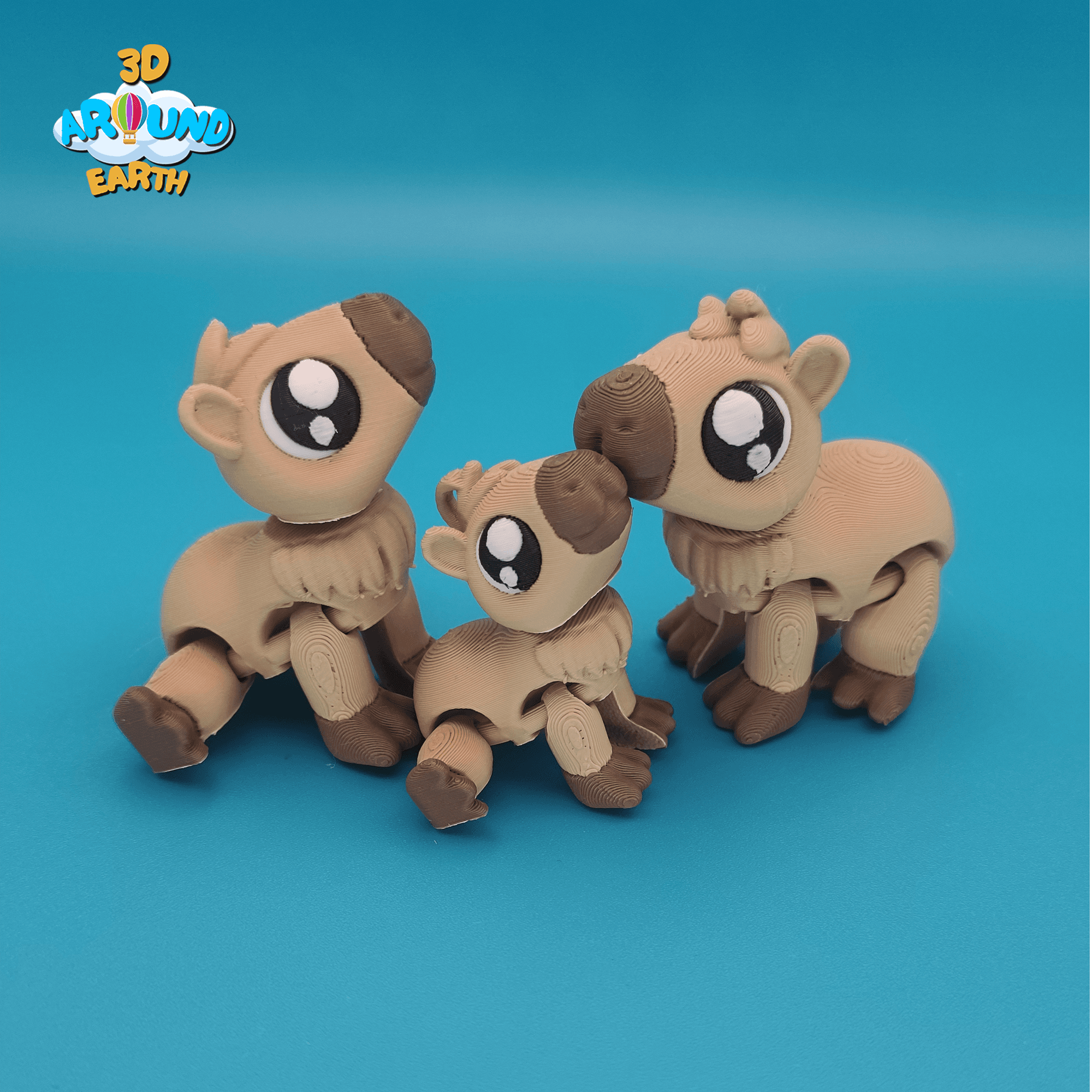 Cute Furry Capybara 3d model