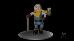 Moe The Dwarf 3d model