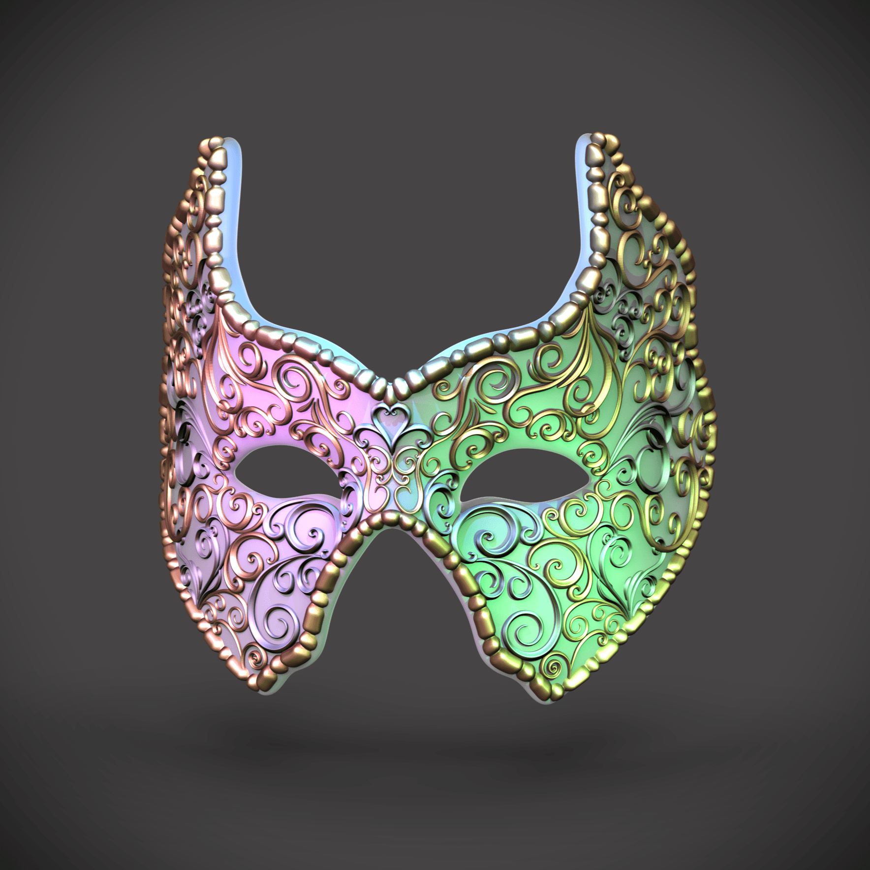 Masquerade Mask -"Masquerade" (Sculptober Day4) 3d model