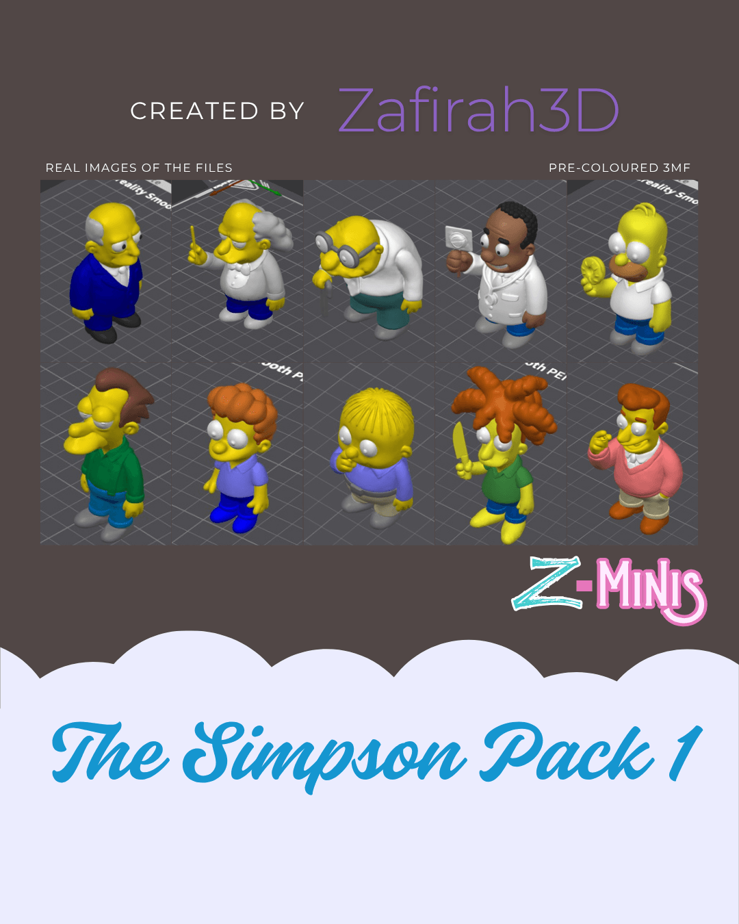 Z-MINIS THE SIMPSON PACK 1 3d model
