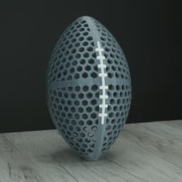 PRINT IN PLACE AIRLESS FOOTBALL BALL - AMERICAN FOOTBALL 3d model