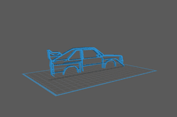 Audi - Quattro Wall Art 3d model