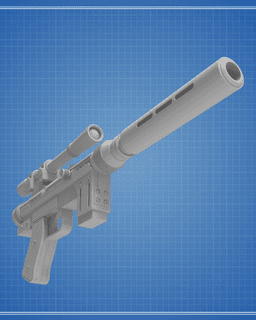 SE-14r Blaster Pistol - Star Wars 3d model