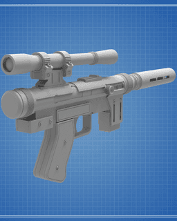 SE-14r Blaster Pistol - Star Wars 3d model
