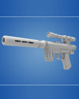 SE-14r Blaster Pistol - Star Wars 3d model