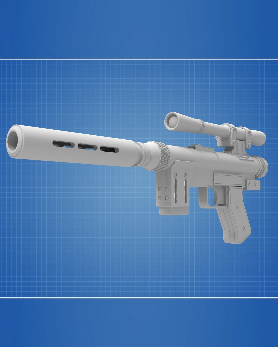 SE-14r Blaster Pistol - Star Wars 3d model