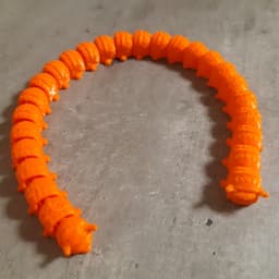 EXTRA LONG TINY CATERPILLAR FLEXI - PRINT-IN-PLACE - SUPPORT FREE 3d model