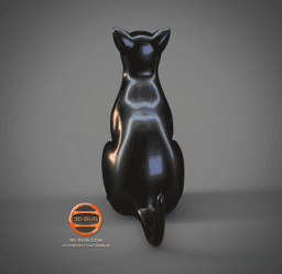 Statuette of the Cat 3d model