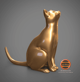 Statuette of the Cat 3d model