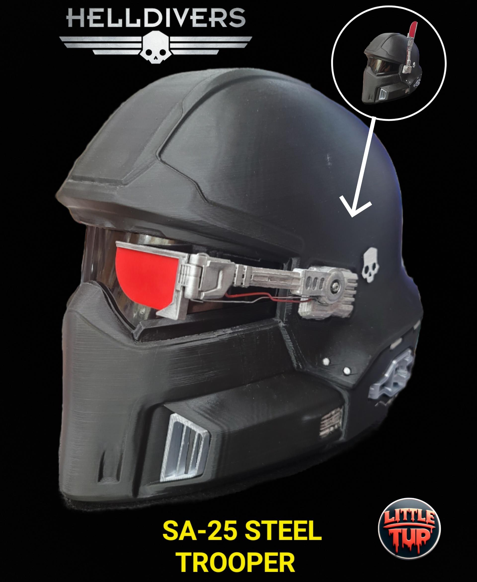 Helldivers 2 helmet SA-25 Steel trooper Fan Art 3d model