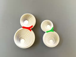 Snowman Layered Fidget (2 Sizes) 3d model