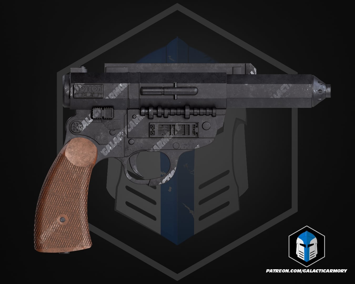 Captain Hayle's Blaster - 3D Print Files 3d model