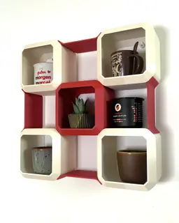 Dego - a modern cup shelf 3d model
