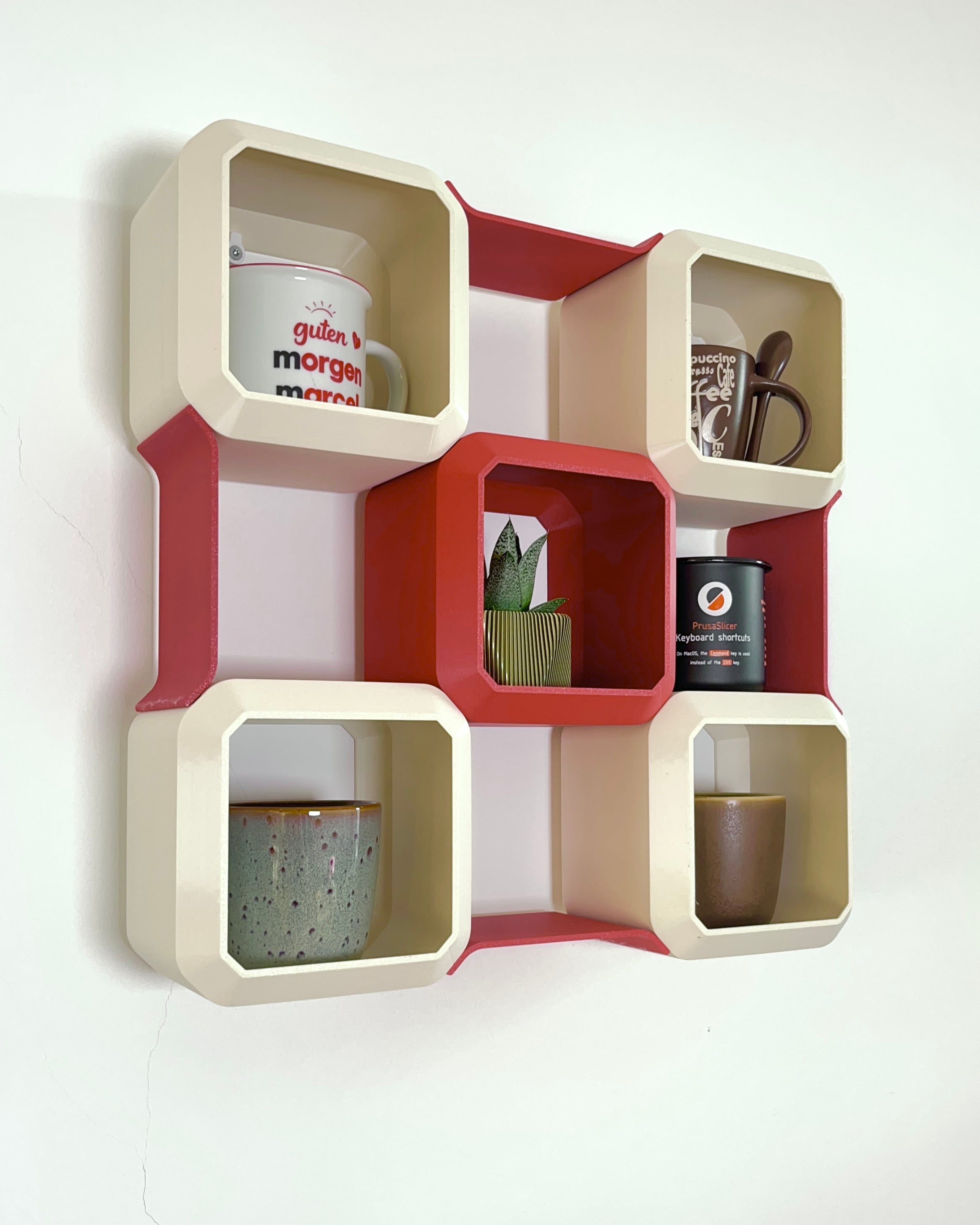 Dego - a modern cup shelf 3d model