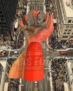 Turbo Man - Jingle All The Way - Hands of Power - Gaming Stand 3d model