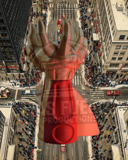 Turbo Man - Jingle All The Way - Hands of Power - Gaming Stand 3d model