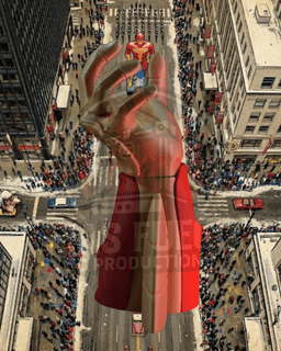 Turbo Man - Jingle All The Way - Hands of Power - Gaming Stand 3d model