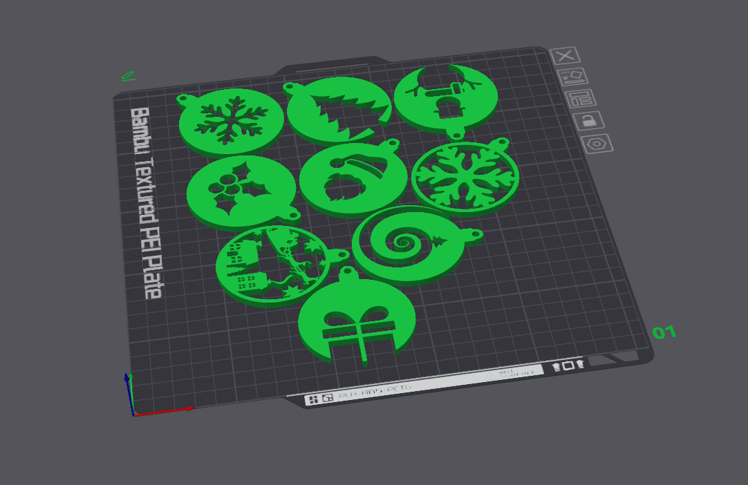 Christmas Tree Ornaments 3d model