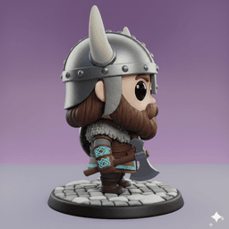 VIKING WARRIOR CHIBI – MINOVA ORIGINALS STL 3d model
