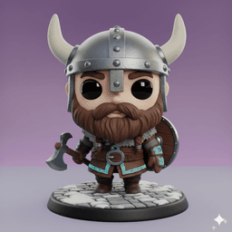 VIKING WARRIOR CHIBI – MINOVA ORIGINALS STL 3d model