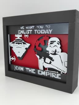 Star Wars - Join The Empire Shadow Box 3d model