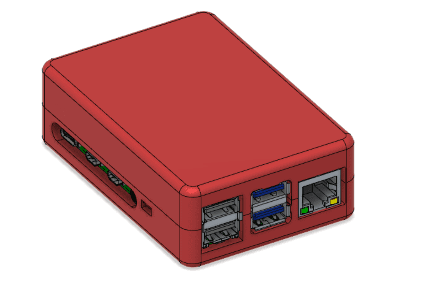 Raspberry Pi 4 Case.stl 3d model