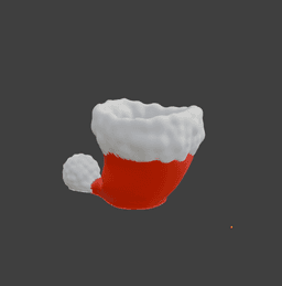 Santa's Hat Bowl 3d model
