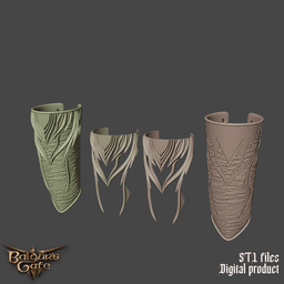 Fantasy Sorcerers Armbands Baldurs Gate 3 3d model