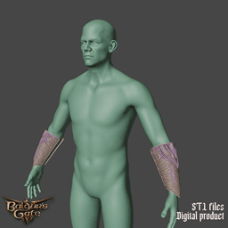 Fantasy Sorcerers Armbands Baldurs Gate 3 3d model