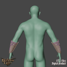 Fantasy Sorcerers Armbands Baldurs Gate 3 3d model