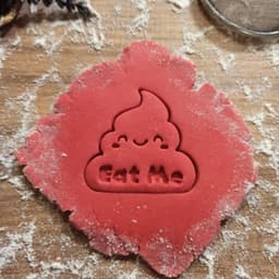 Funny Poop Emoji Cookie Cutter; Eat Me, Shit - Poo Emoji Gift, for Adults Funny & Humour & Insults 3d model