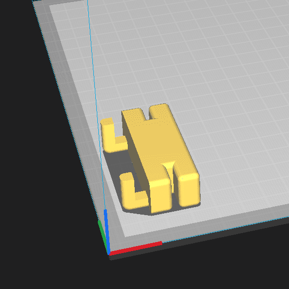Skadis Sliding Combination Square Mount (Small) 3d model
