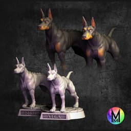 Blink Dogs - SIrus and Vega the Blink Dogs 3d model