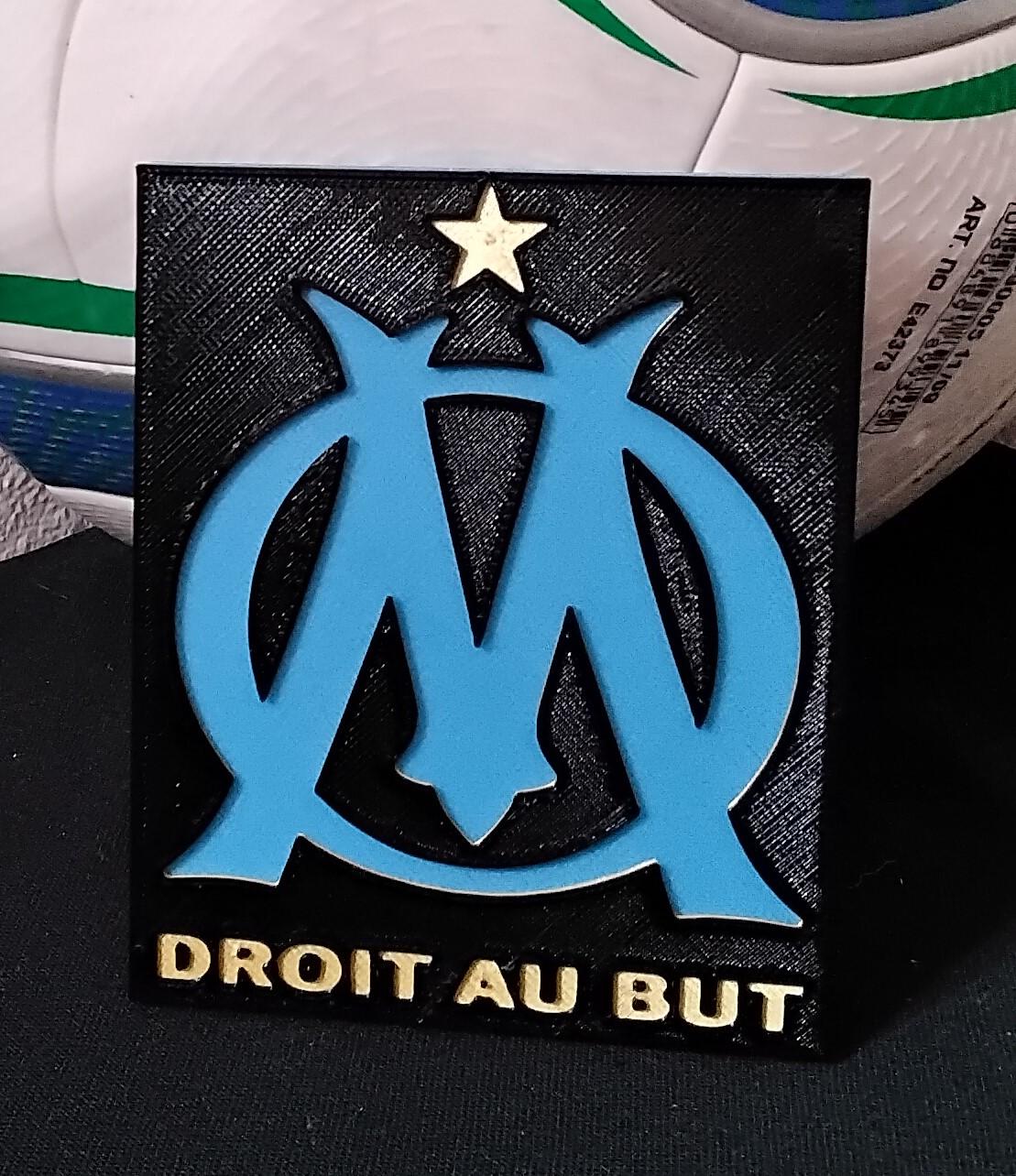 Concave Olympique de Marseille coaster or plaque 3d model