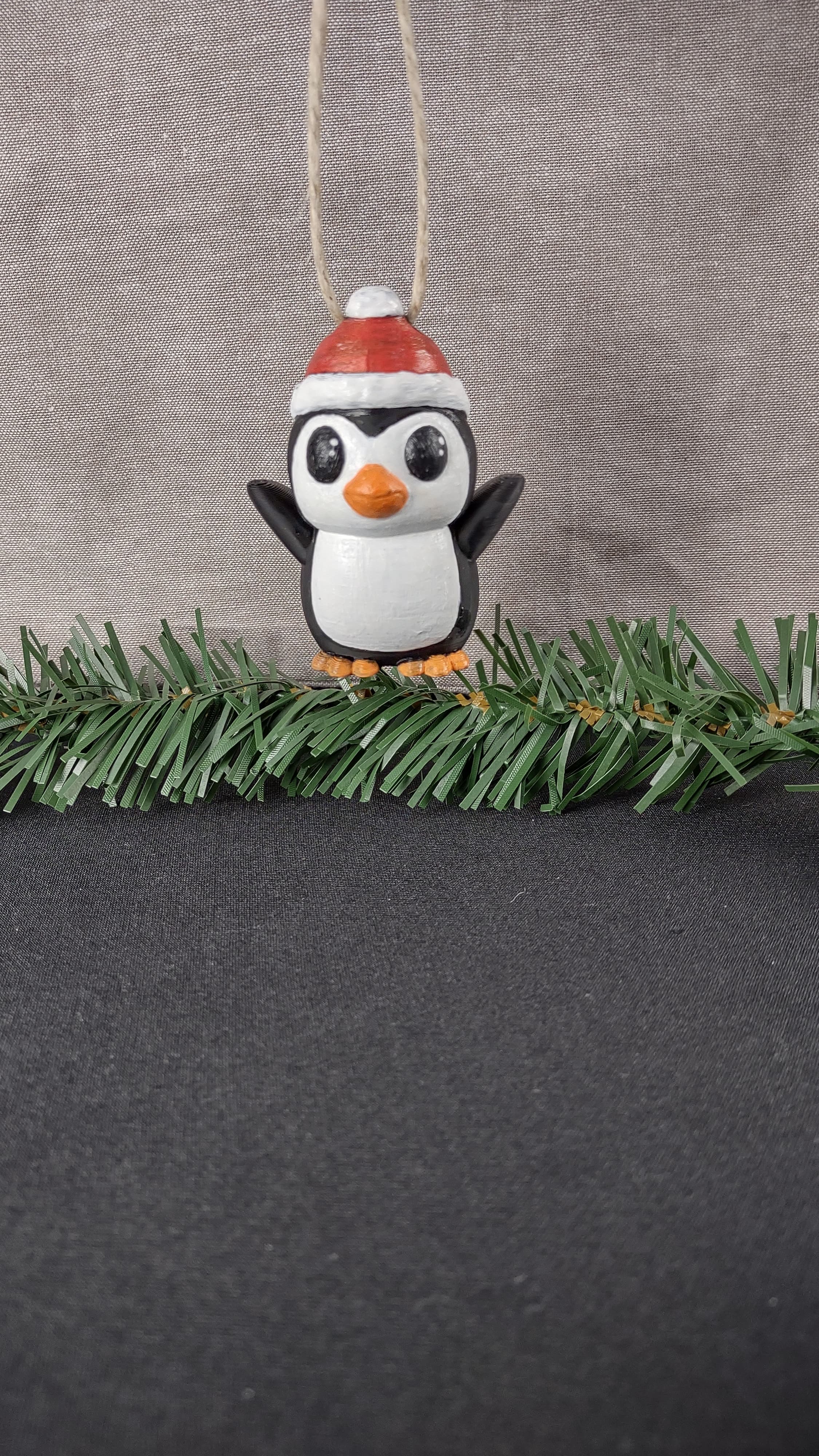 Penguin with Hat Ornament 3d model