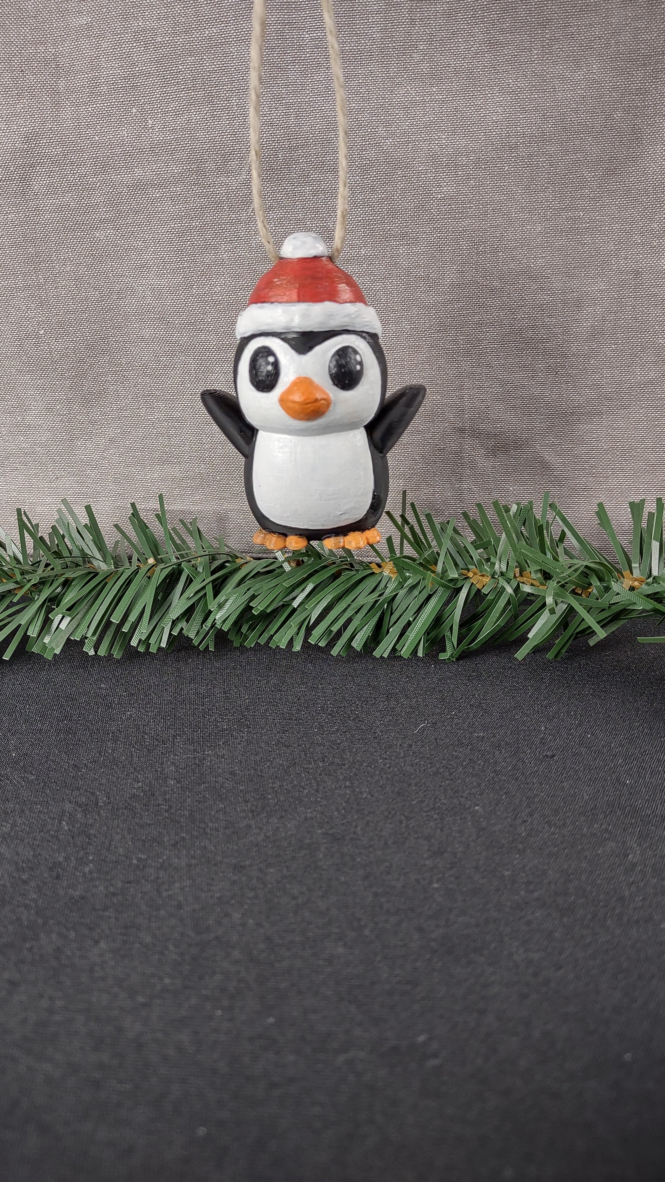 Penguin with Hat Ornament 3d model