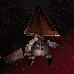 Astro Pyramid Head Silent Hill 2 / Impractical Butcher from Astro Bot / Astro's PlayRoom | PS5 3d model