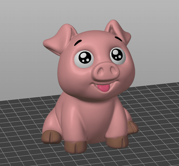 Piggy (No support) 3d model
