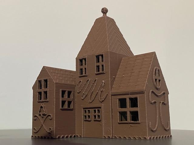 Holiday Gingerbread House Ornament 3d model