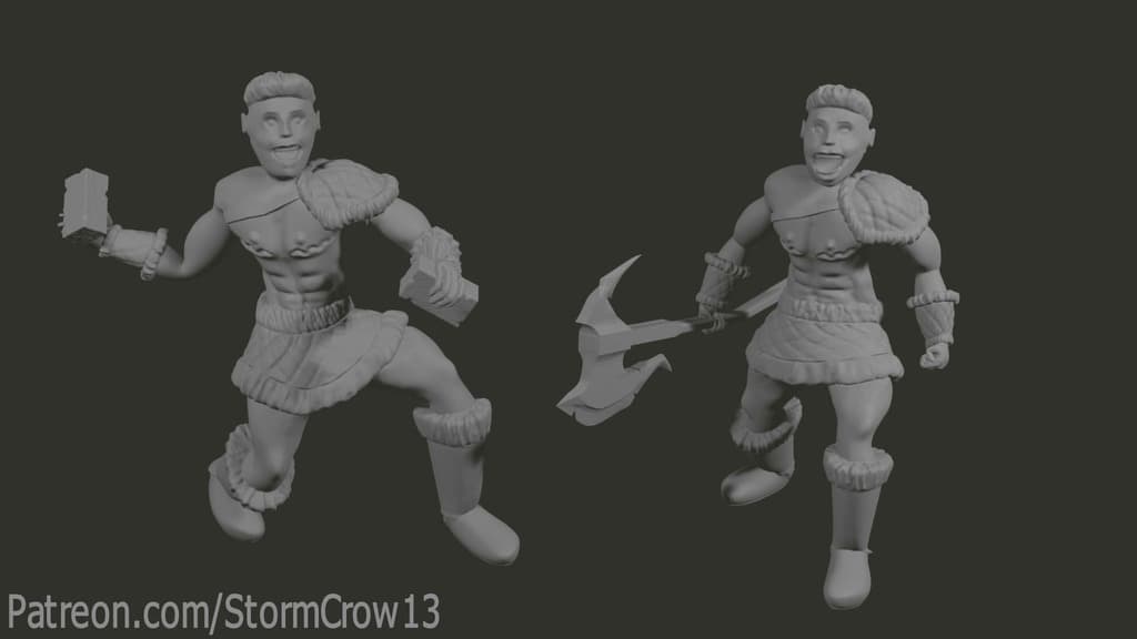 TransMan Barbarian 3d model