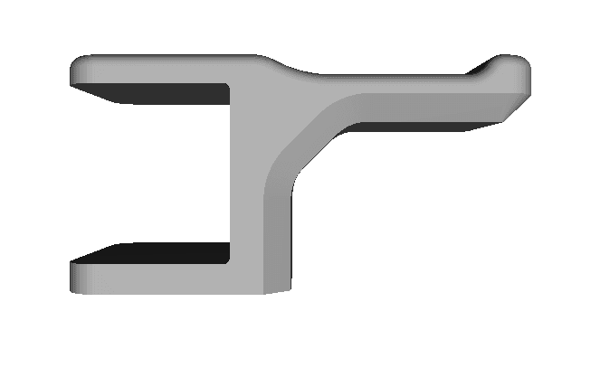 Desk mounted headphones holder 3d model