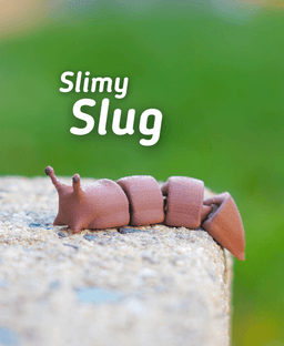 Slimy Slug - Fidget Articulated Slug - Ludo 3D Printed Animal - a 3D Printed Animal Fidget Toy 3d model
