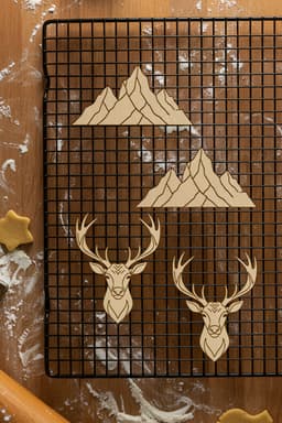 Deer Cookie Cutter, Biscuit Cutter 3d model