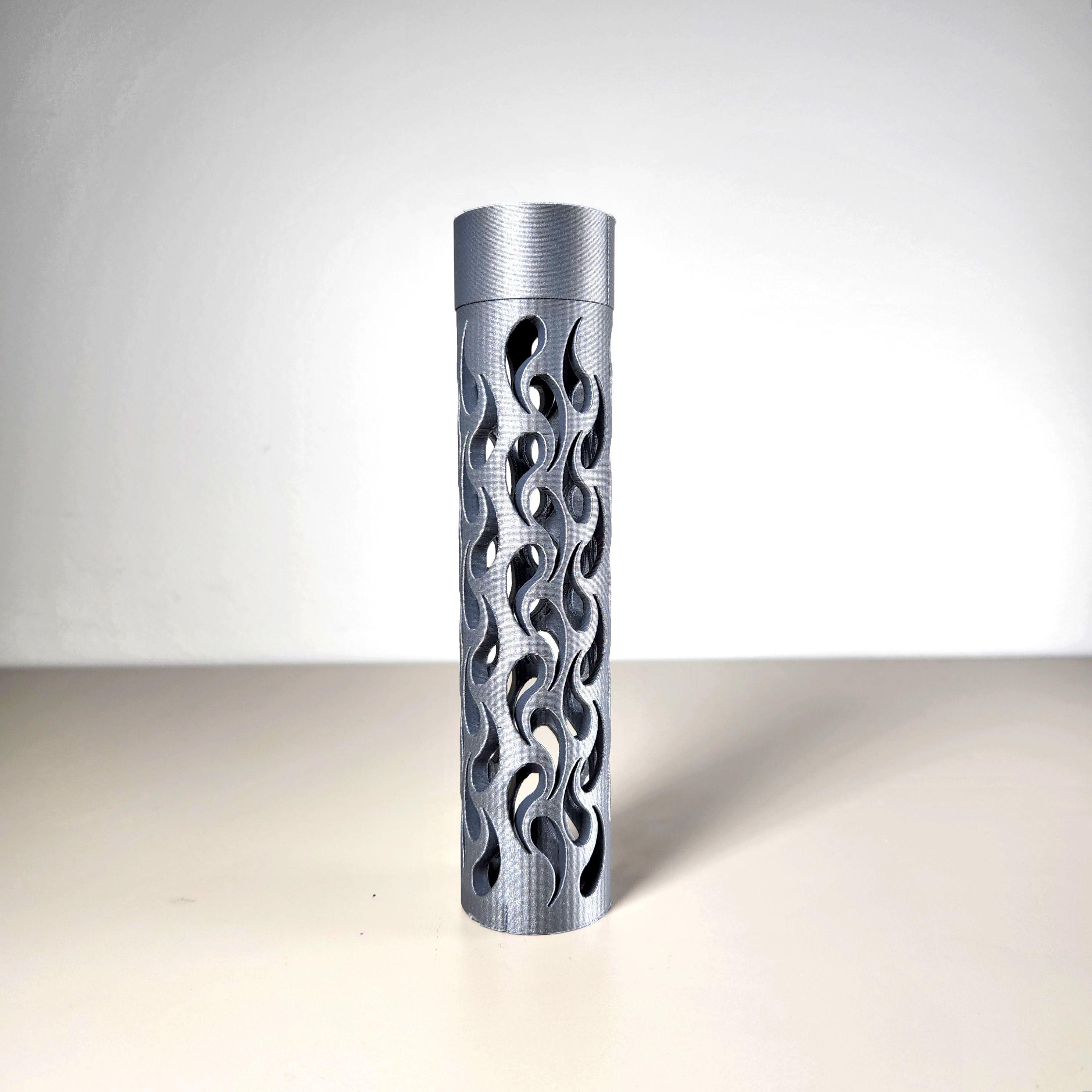 Swirly Pencil Tube - easy print 3d model