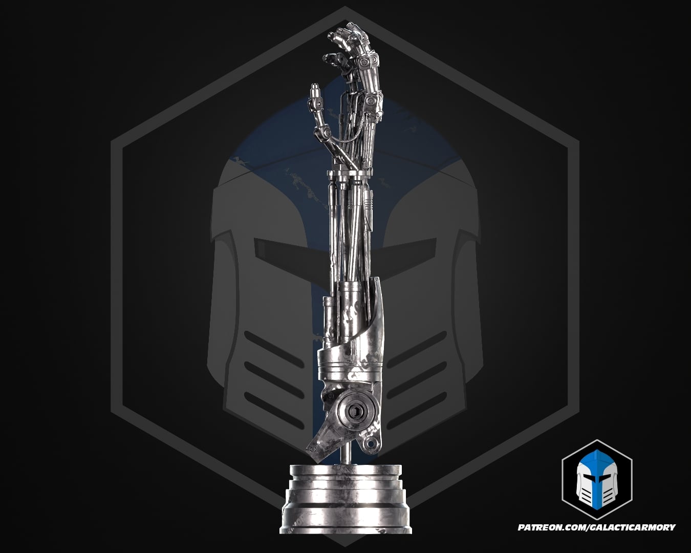 T-800 Arm - 3D Print Files 3d model