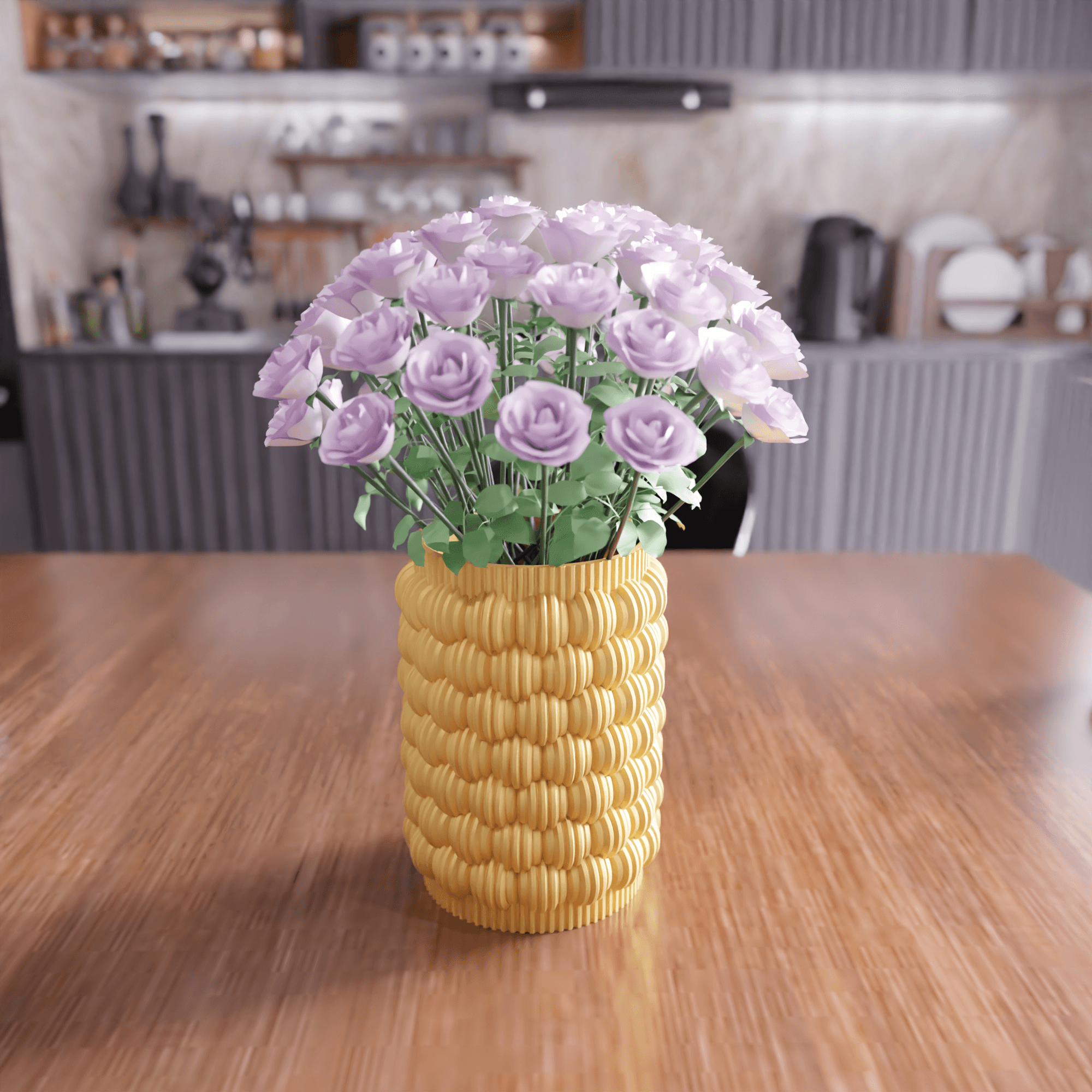 Parametric Bubble Textured Vase 3d model