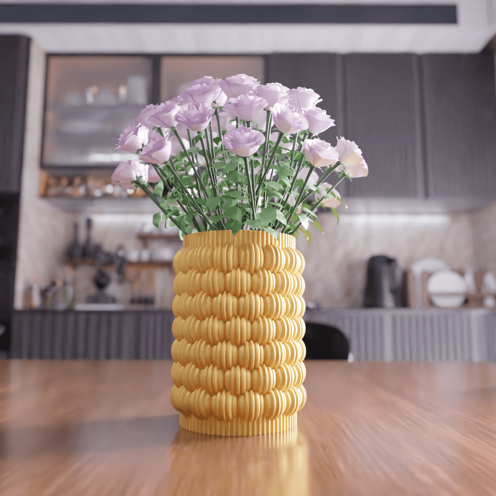 Parametric Bubble Textured Vase 3d model